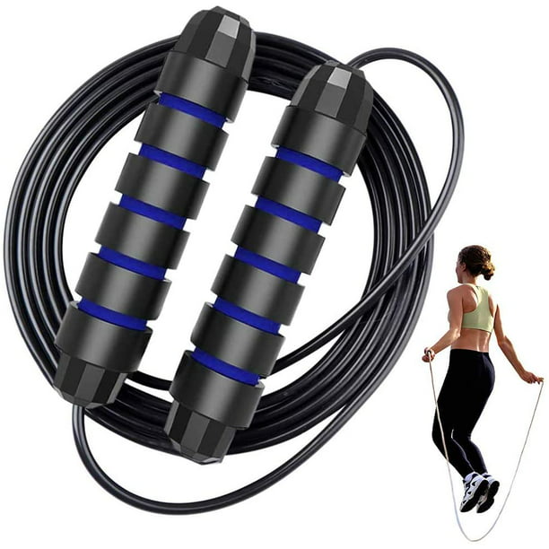 Adjustable Jumping Rope for Men 2 Pack Ball Bearings Tangle-Free Skipping Rope with Memory Foam Handles YeeSite Jump Rope Women and Kids 